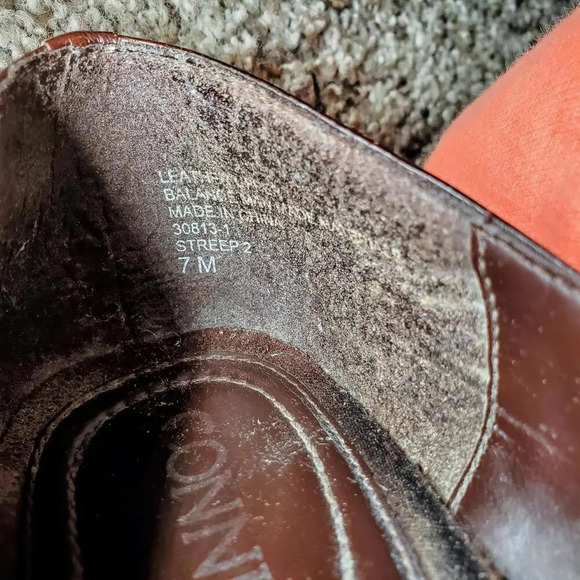 Connie Brown Streep2 Leather Pointy High Heel Classic Pumps US Sz 7M 3" Heel - Picture 8 of 15